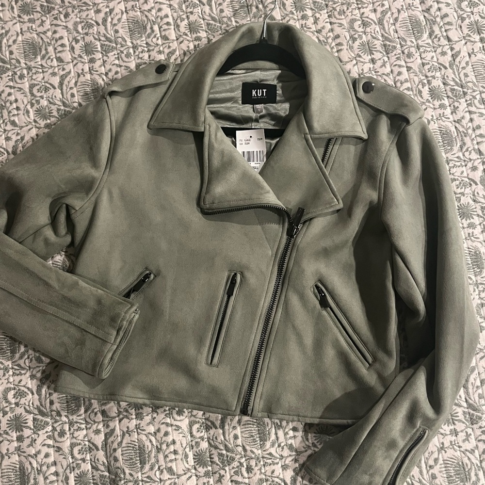 Jackie Kut from the Kloth Sage Faux Suede Moto Jacket - Picture 5 of 7